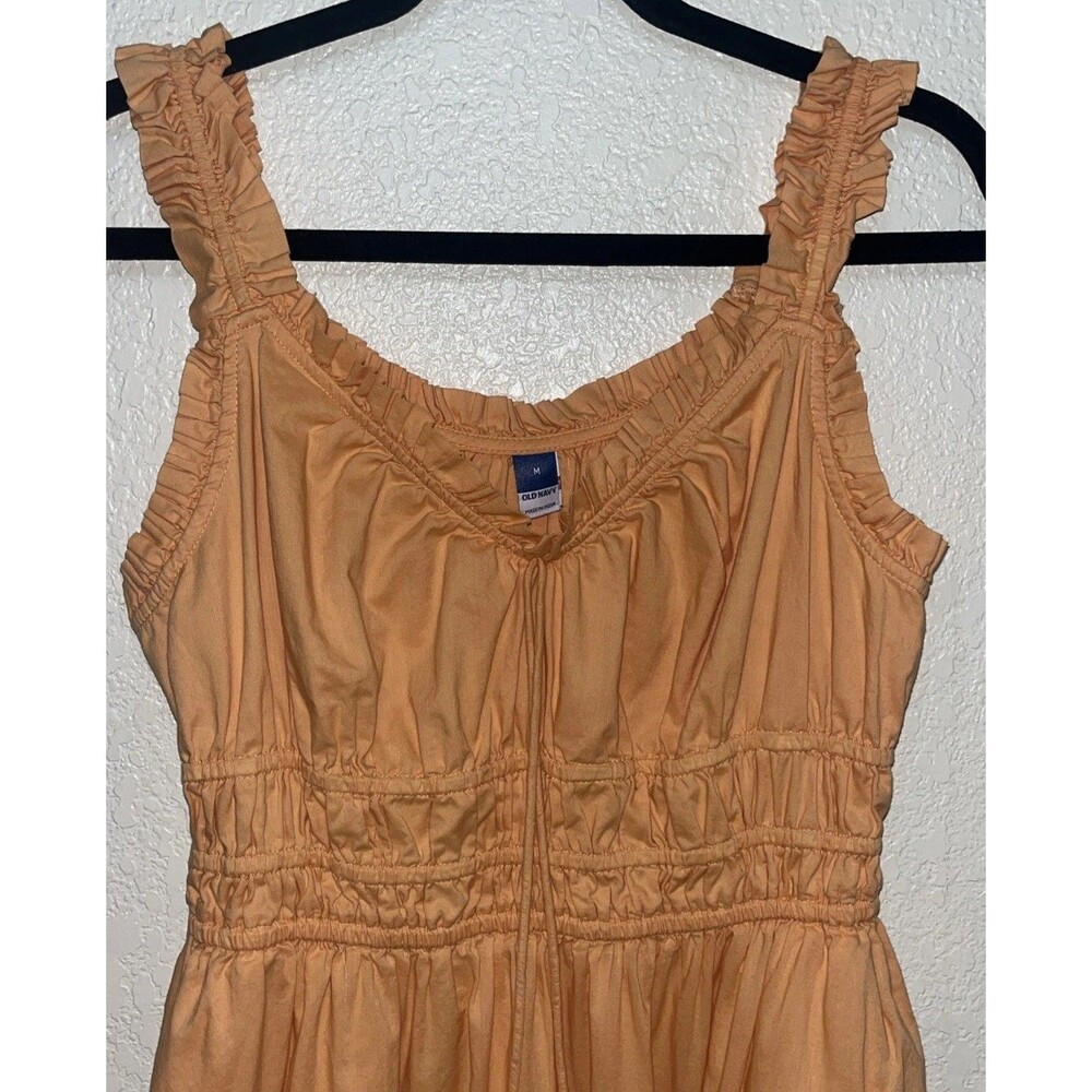 OLD NAVY  Waist-Defined Ruffled Midi Dress -Size M TALL Blossom Petal - Picture 3 of 12